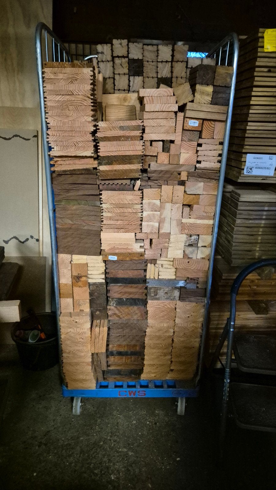 Kachelhout hardhout en douglas vuren 60x70x180 cm, Ophalen, 50 mm of meer, Balk, Minder dan 200 cm