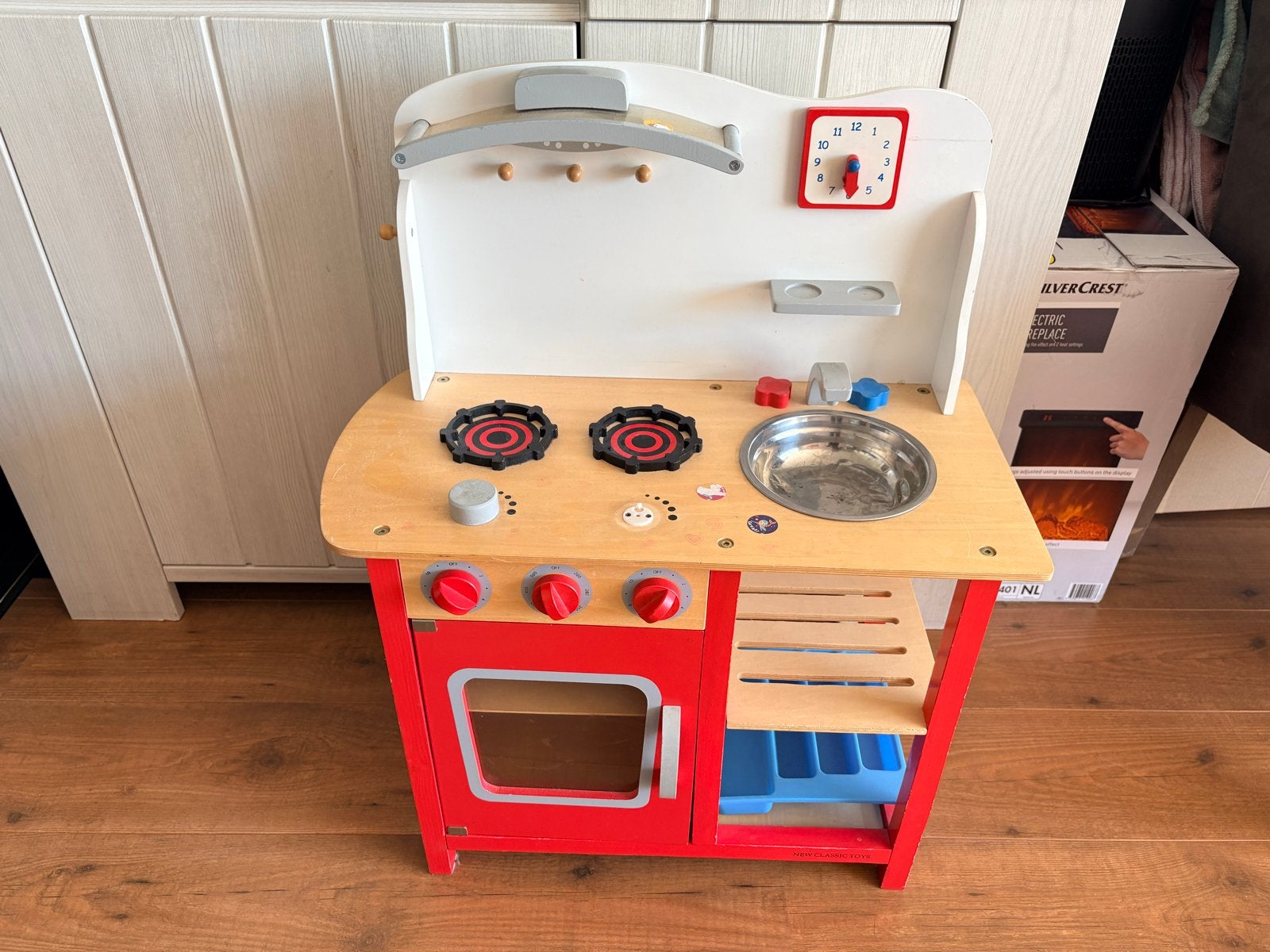 Houten kinderkeuken met accessoires, Ophalen, Gebruikt, Hout, Speelkeuken