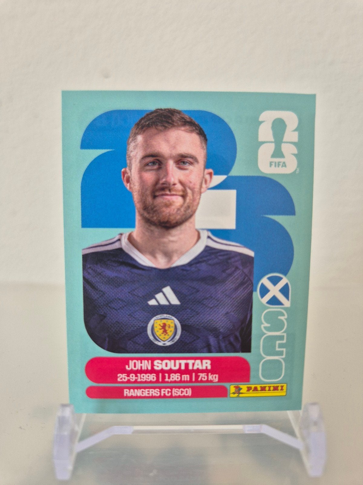 John SOUTTAR, (SCO 8), inclusief verzendkosten., Ophalen of Verzenden, Zo goed als nieuw, Sticker