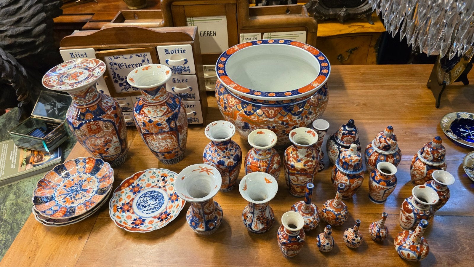 leuke verzameling Japans imari porselein, Antiek en Kunst, Ophalen