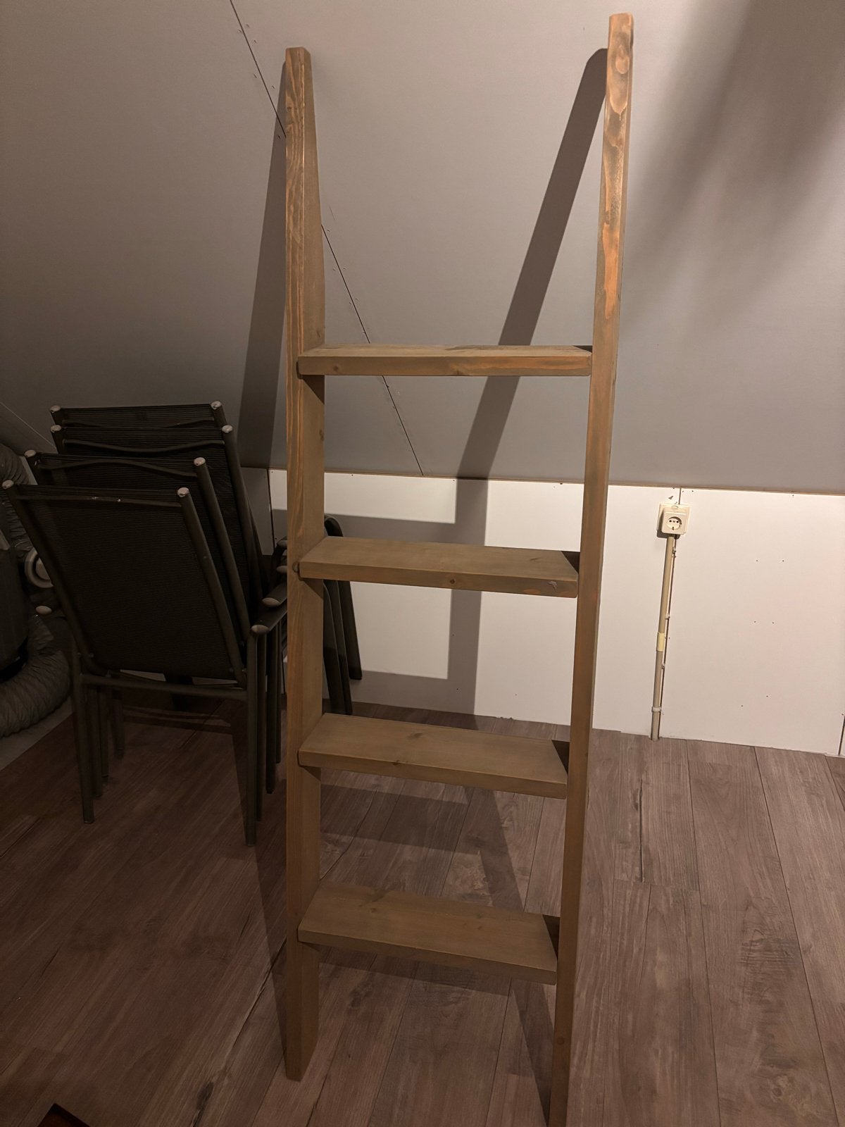Houten decoratieve ladder met 4 planken, Ophalen, Gebruikt