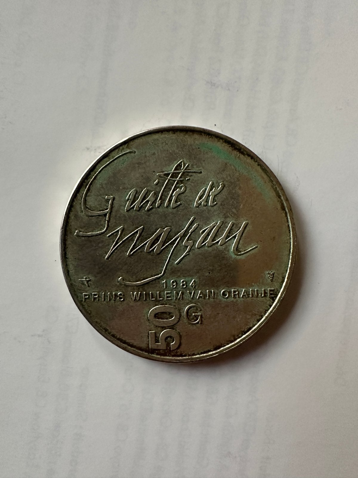 zilveren 50 Gulden Beatrix Koningin der Nederlanden 1984, Postzegels en Munten, Ophalen of Verzenden, Koningin Beatrix, 50 gulden