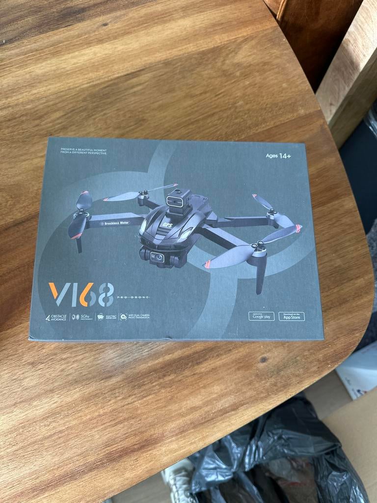 V168 drone, return home en afstandshoudende functie, Return to Home, Gebruikt, Cameradrone, 100 tot 1000 meter