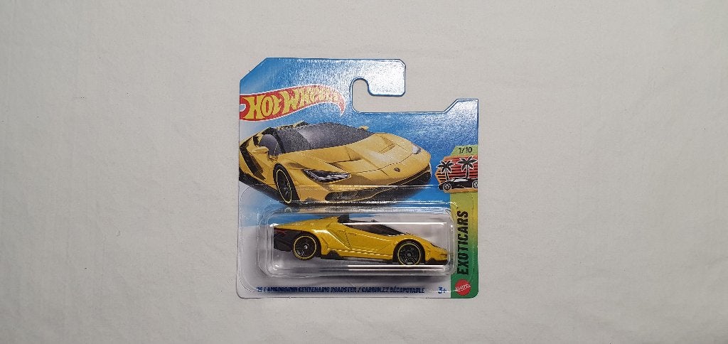 Hot Wheels Lamborghini Centenario Roadster geel, Ophalen of Verzenden, Nieuw, Auto