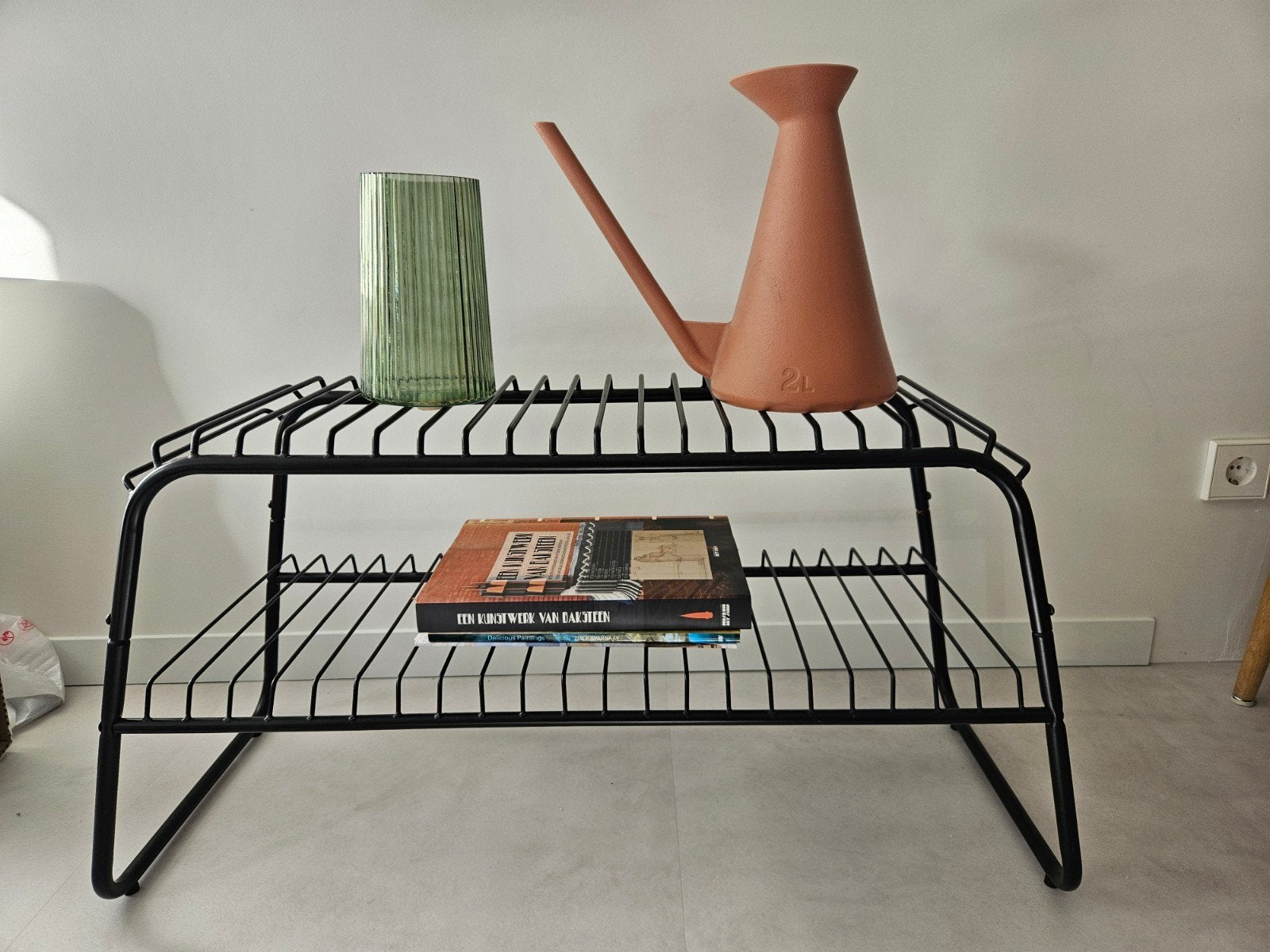 Zwart metalen rek - Modern en veelzijdig, Ophalen, Zwart, Zo goed als nieuw, Metaal