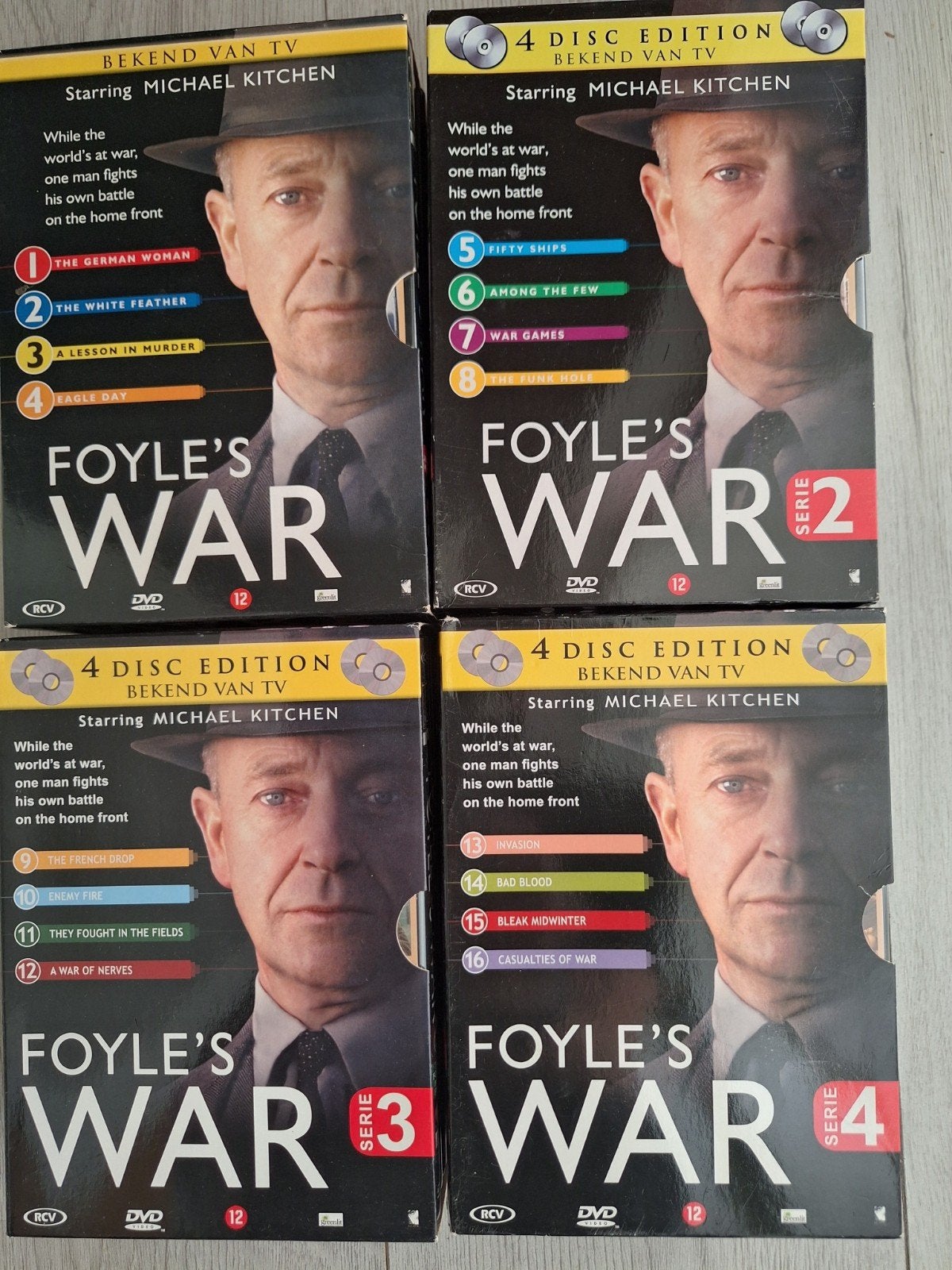 Foley s war 4 dvd boxen, Gebruikt, Boxset, Ophalen of Verzenden, Oorlog