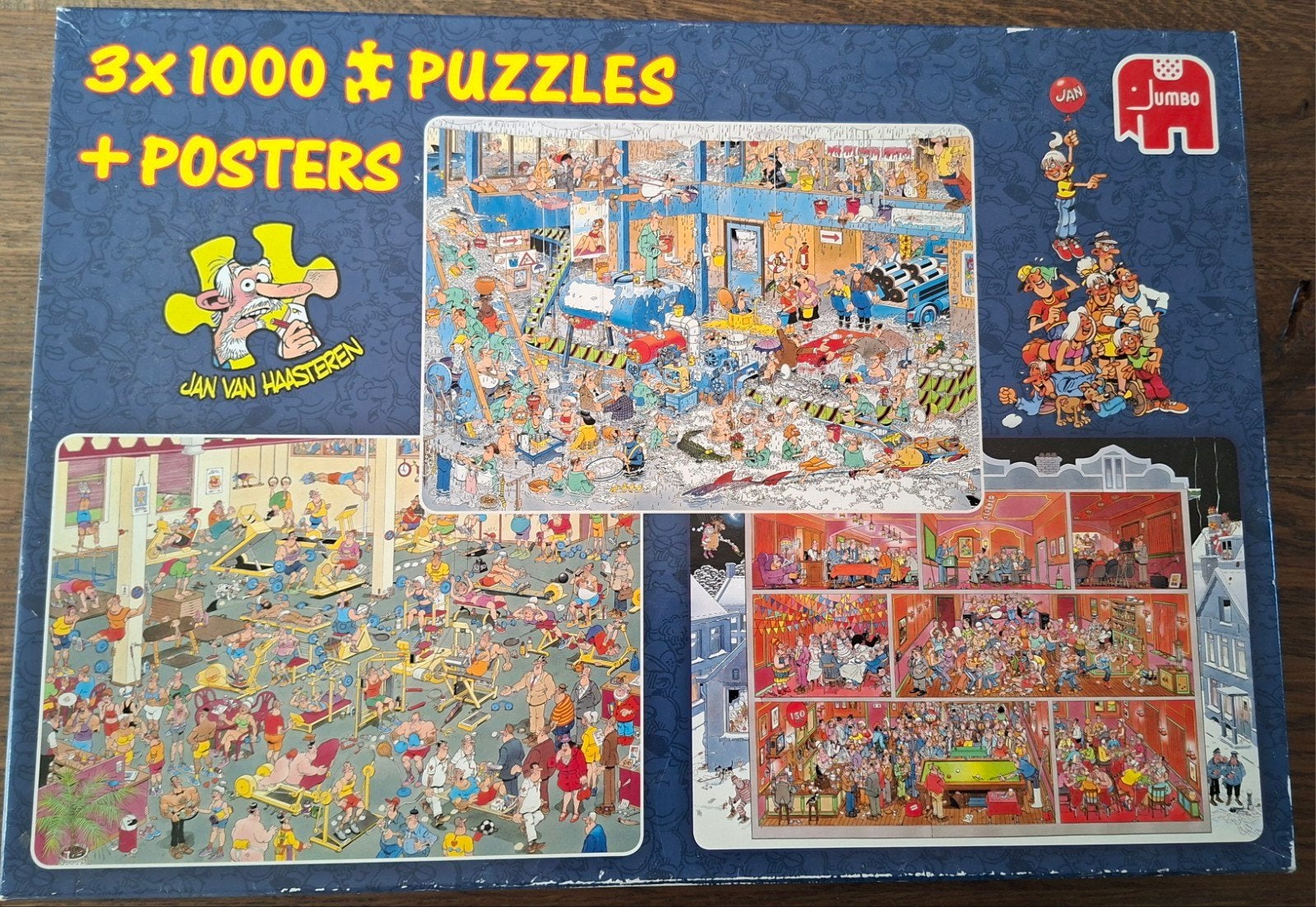 3 1000 stukjes Jan v Haasteren, Ophalen, 500 t/m 1500 stukjes, Zo goed als nieuw