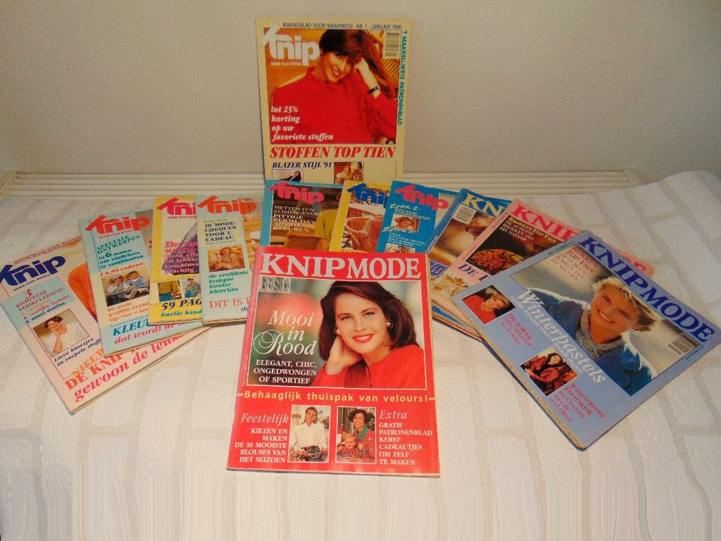 knipmode jaren 90/2000, complete jaargangen, inc de patronen, Overige typen, Verzenden, Vrouw, Zo goed als nieuw