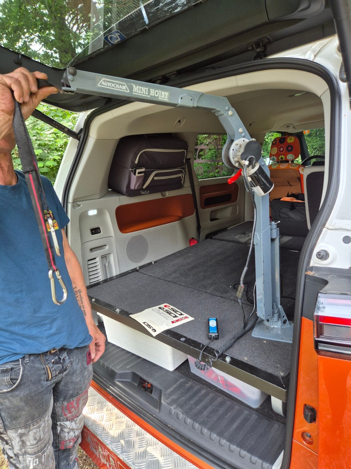 Rolstoel lift/autolift/hijskraantje, Ophalen of Verzenden, Inklapbaar, Gebruikt, Handbewogen rolstoel