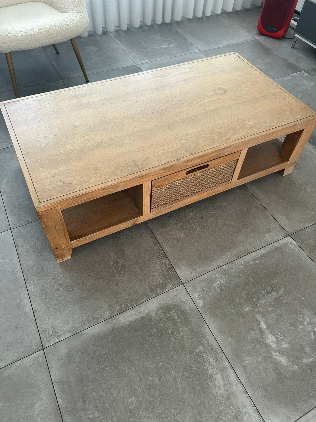 Salon tafel, Huis en Inrichting, Ophalen, 100 tot 150 cm, 50 tot 100 cm, Zo goed als nieuw