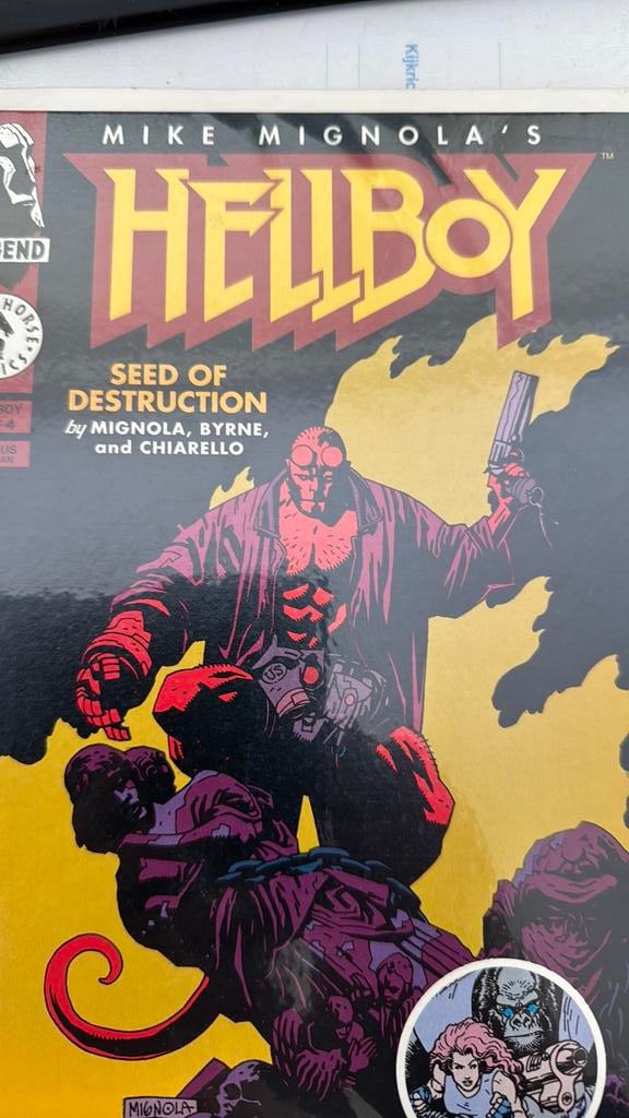 Hellboy, Seed of destruction, complete set, Mignola 1994, Boeken, Strips | Comics, Gelezen, Amerika, Mike Mignola, Complete serie of reeks
