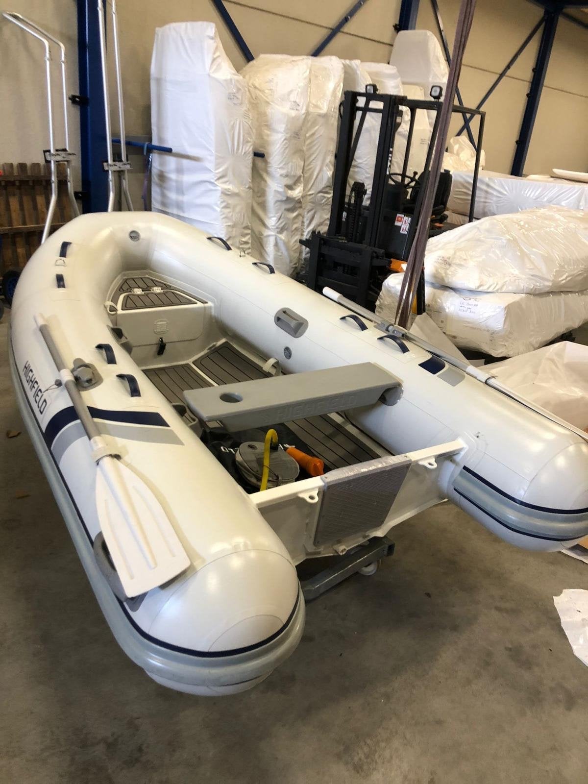 Highfield rib met Mercury 4pk buitenboordmotor, Watersport en Boten, Ophalen, Aluminium, Highfield, Gebruikt