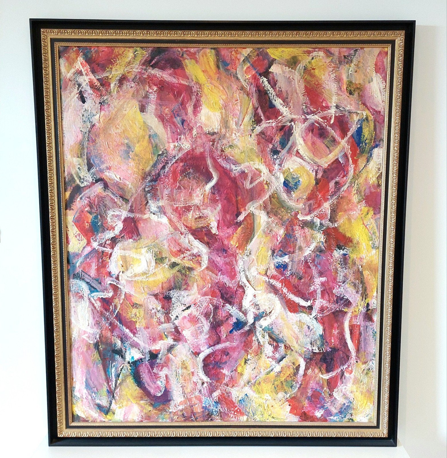 GROOT Schilderij CHRISTINE SPIERINGS Amsterdam 1984, Ophalen