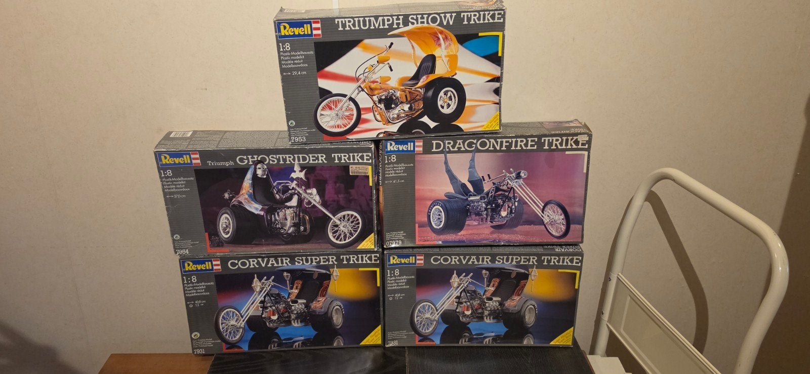 revell trikes, Hobby en Vrije tijd, Modelbouw | Auto's en Voertuigen, Revell, Ophalen of Verzenden, Zo goed als nieuw, Groter dan 1:32