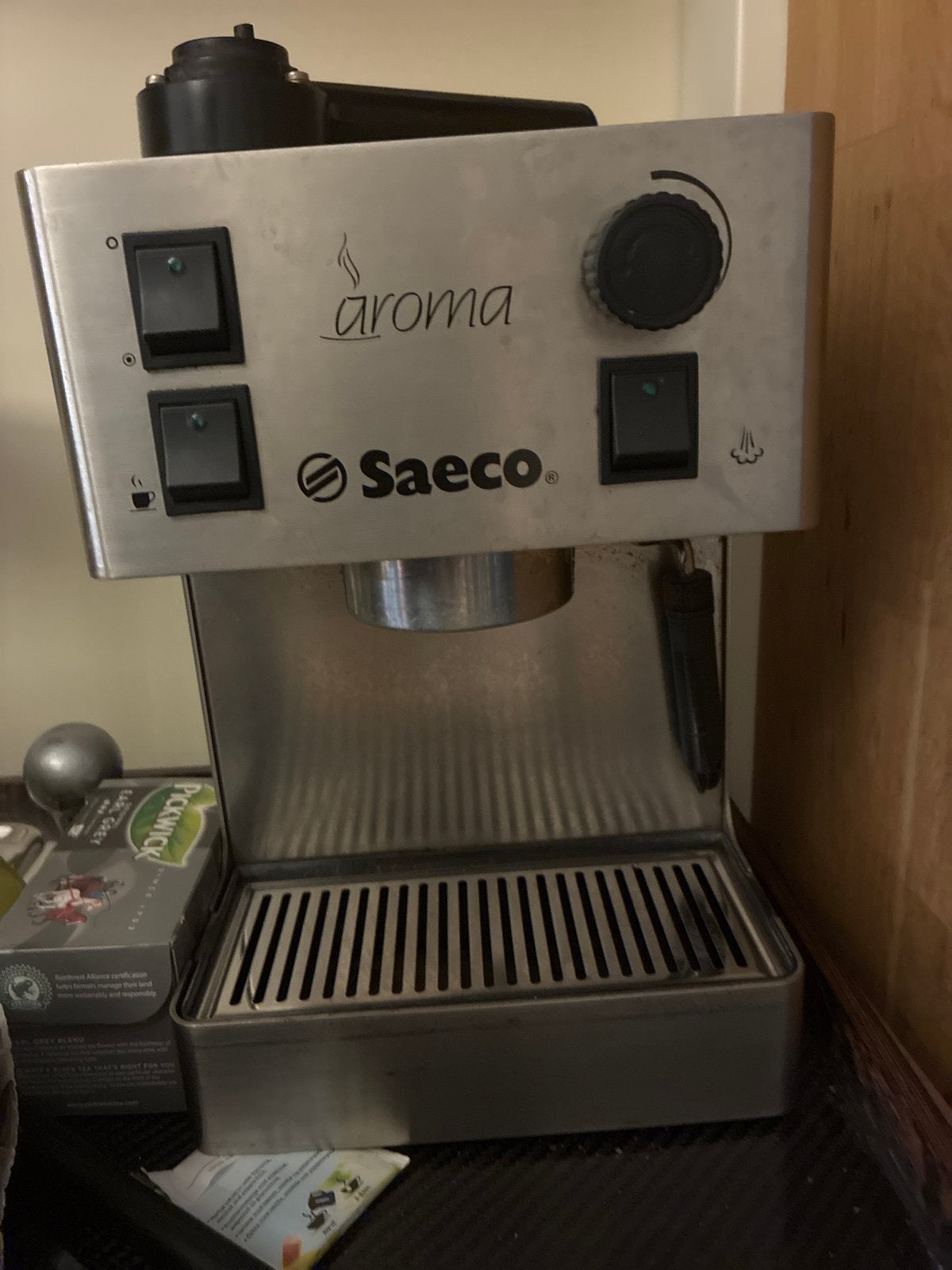 Saeco Aroma Espressomachine - Klassiek en Betrouwbaar, Witgoed en Apparatuur, Stoompijpje, Gebruikt, Verzenden, Espresso apparaat