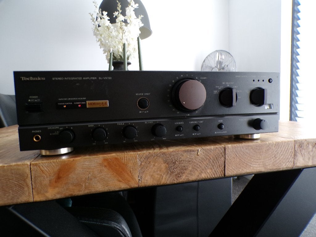 mooie Technics Class AA versterker SU-VX720, Overige merken, Gebruikt, Ophalen of Verzenden, 120 watt of meer