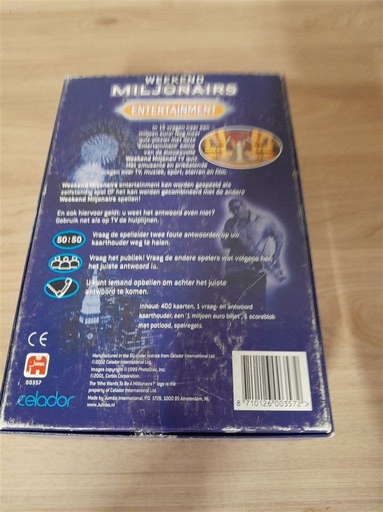 Weekend Miljonairs entertainment - s3566, Hobby en Vrije tijd, Gezelschapsspellen | Bordspellen, Verzenden, Zo goed als nieuw