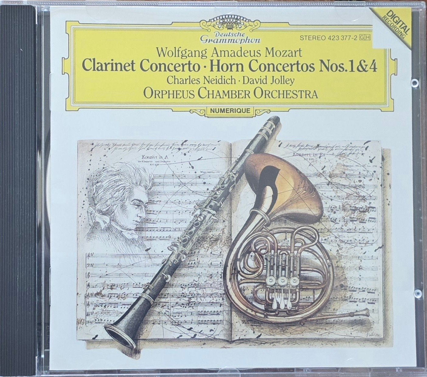 Mozart: Klarinet- en Hoornconc. Orpheus Cham. Orch, Neidich, Mozart, Soloconcert, Inclusief doosje, Ophalen of Verzenden