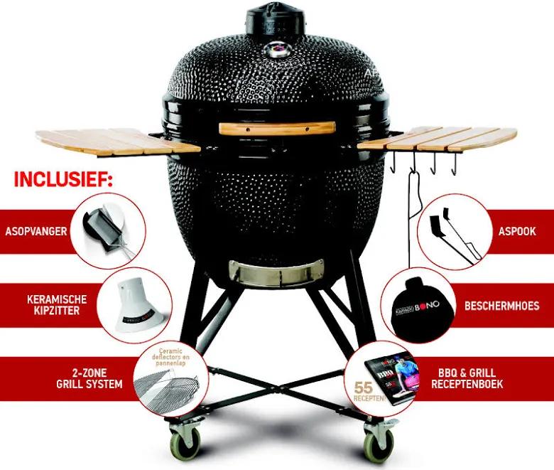 Kamado Bono Grande 23 Zwart - Nieuw in doos, Ophalen, Nieuw