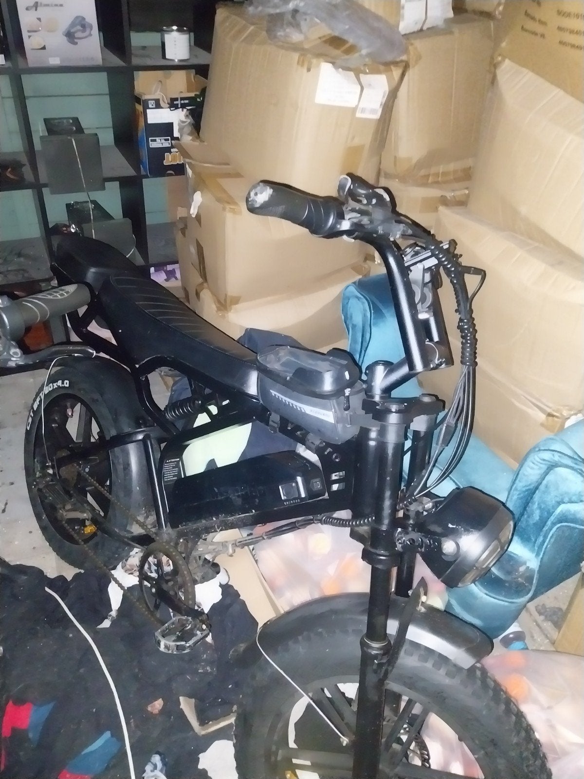 Stoere Fatbike E-bike - Zwart, Zo goed als nieuw, Overige merken, Onbekend@voorbeeld.com, Onbekend, Ophalen of Verzenden