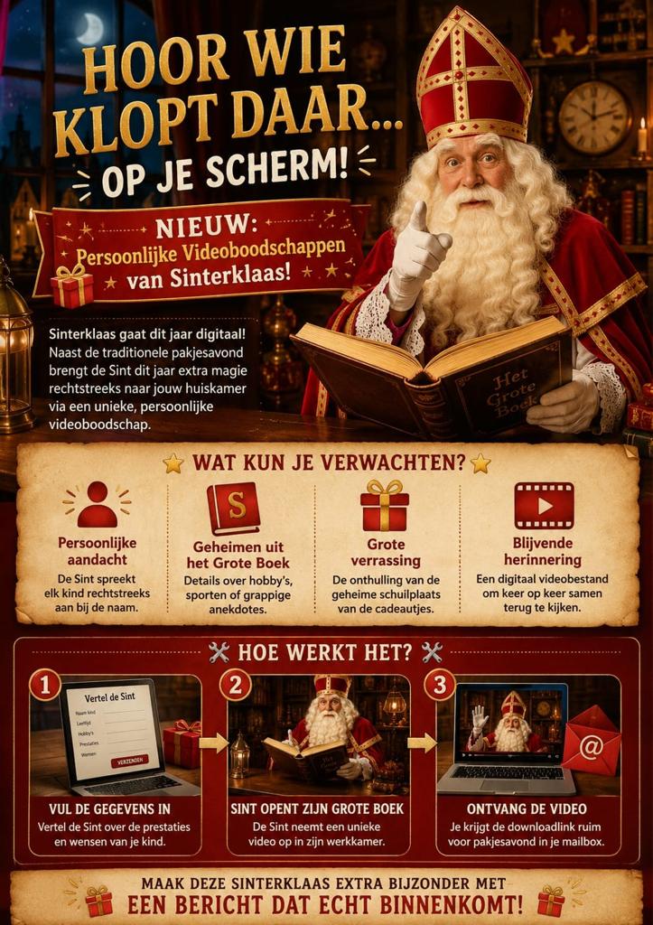 Video boodschappen sinterklaas, Diversen, Sinterklaas, Ophalen