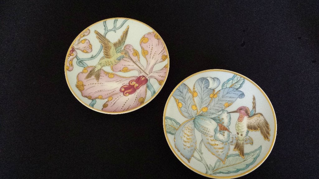 2 KOLIBRIE bordjes van Hutschenreuther, Design Ole Winther, Verzamelen, Ophalen of Verzenden, Zo goed als nieuw, Porselein, Bord of Schaal