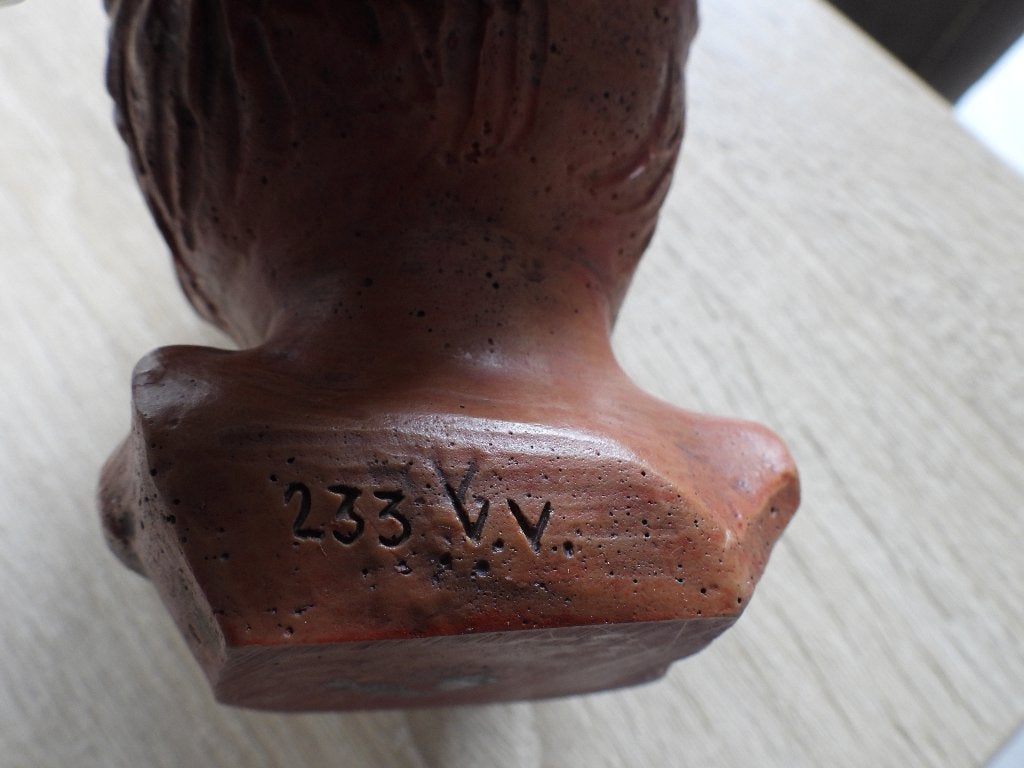 Buste van gips en kunsthars - Gebroeders van Paridon 233, Overige onderwerpen, Minder dan 20 cm, Gips, Buste