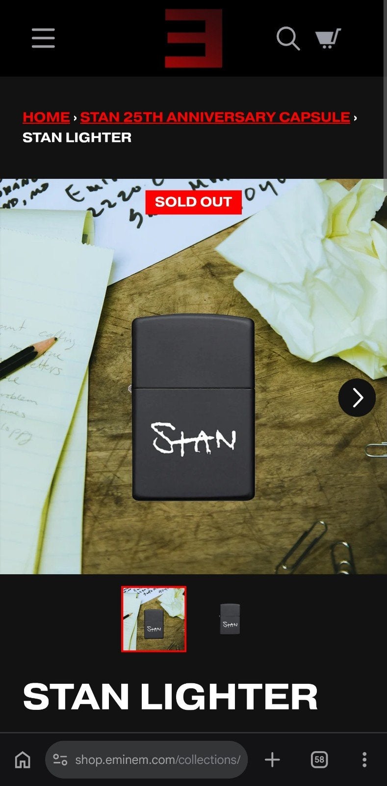 Eminem Stan Lighter - Nieuw in verpakking, Verzamelen, Ophalen of Verzenden, Nieuw, Aansteker