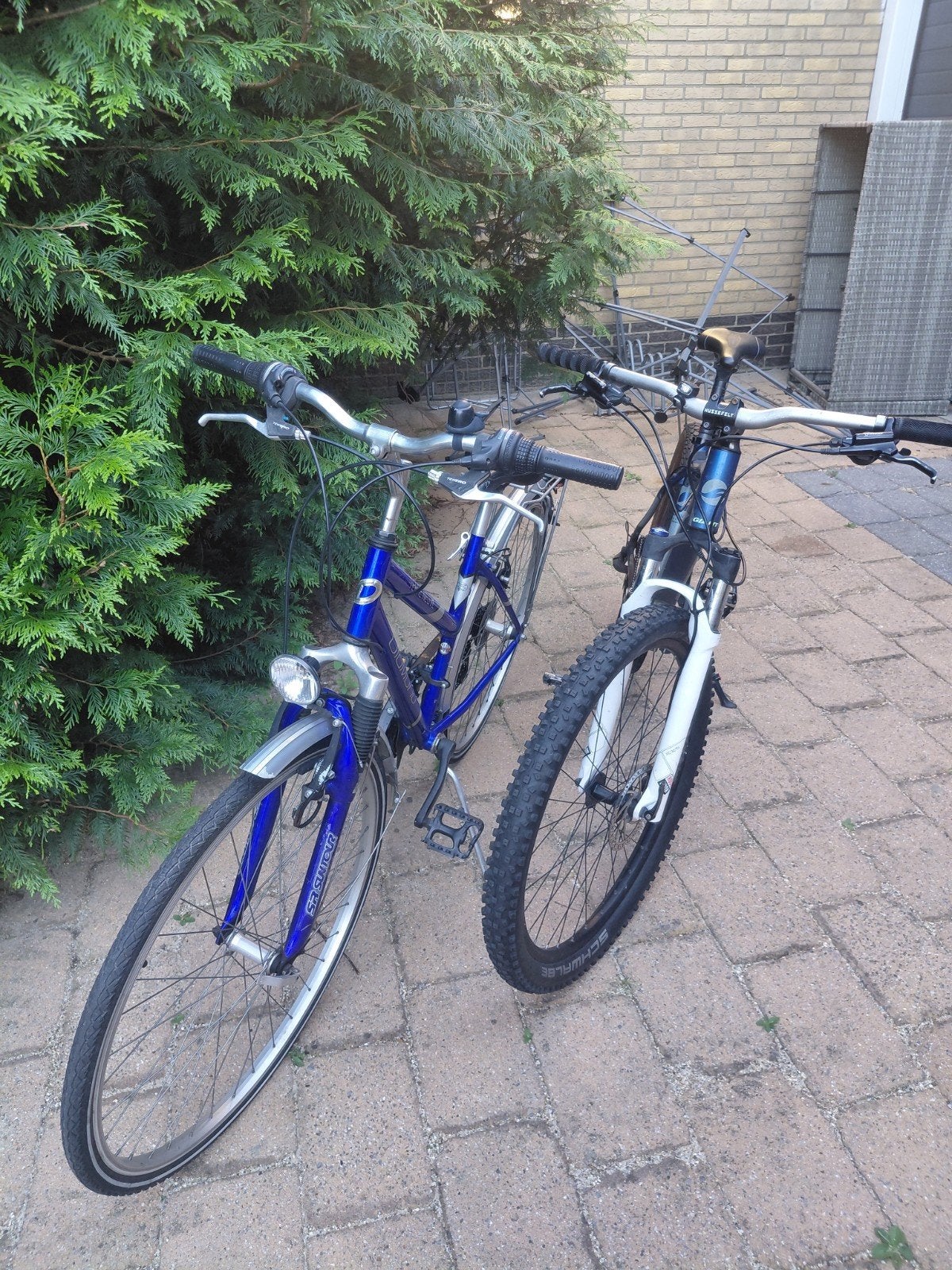 Giant mountainbike, blauw, plus stationsfiets, Ophalen, Gebruikt, Giant, Meer dan 20 versnellingen
