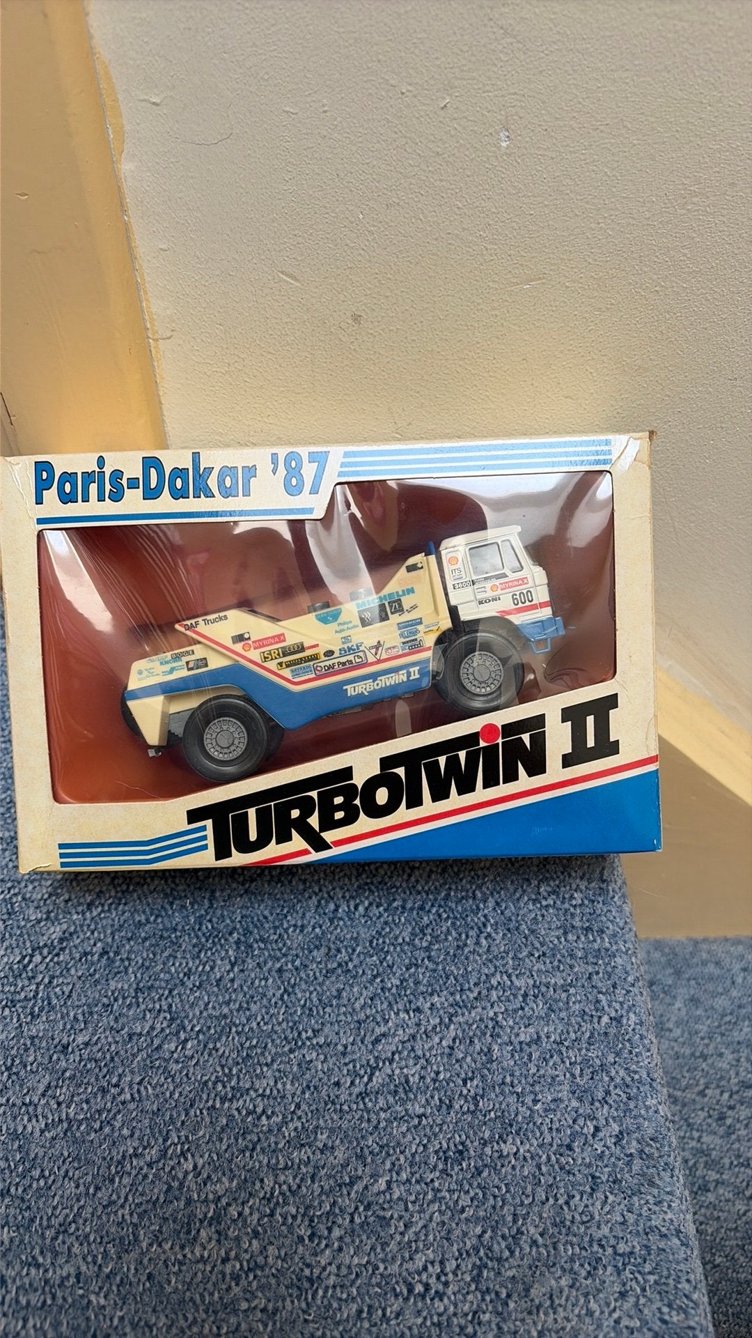 Portegies 1:50 paris-dakar ‘87 DAF turbotwin 2, Ophalen of Verzenden, Bus of Vrachtwagen
