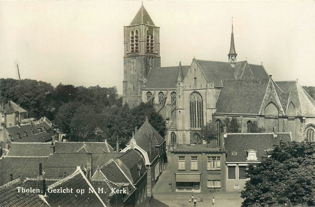 378-388-017 Tholen NH Kerk, Verzenden, Voor 1920, Zeeland