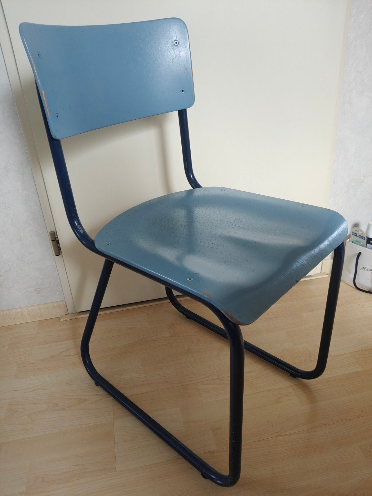 Stoel 2 stuks, Huis en Inrichting, Stoelen, Ophalen, Gebruikt, Twee, Blauw