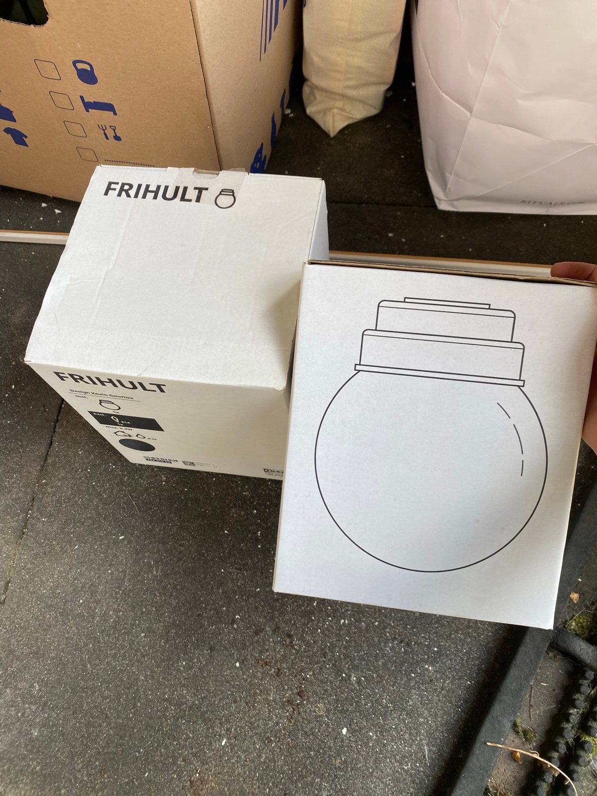 3x Nieuwe IKEA FRIHULT buitenlampen - Modern en stijlvol, Ophalen, Nieuw, Modern, IKEA