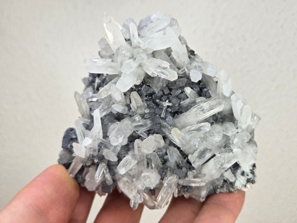 Kwarts met Galeniet, Ophalen of Verzenden, Mineraal