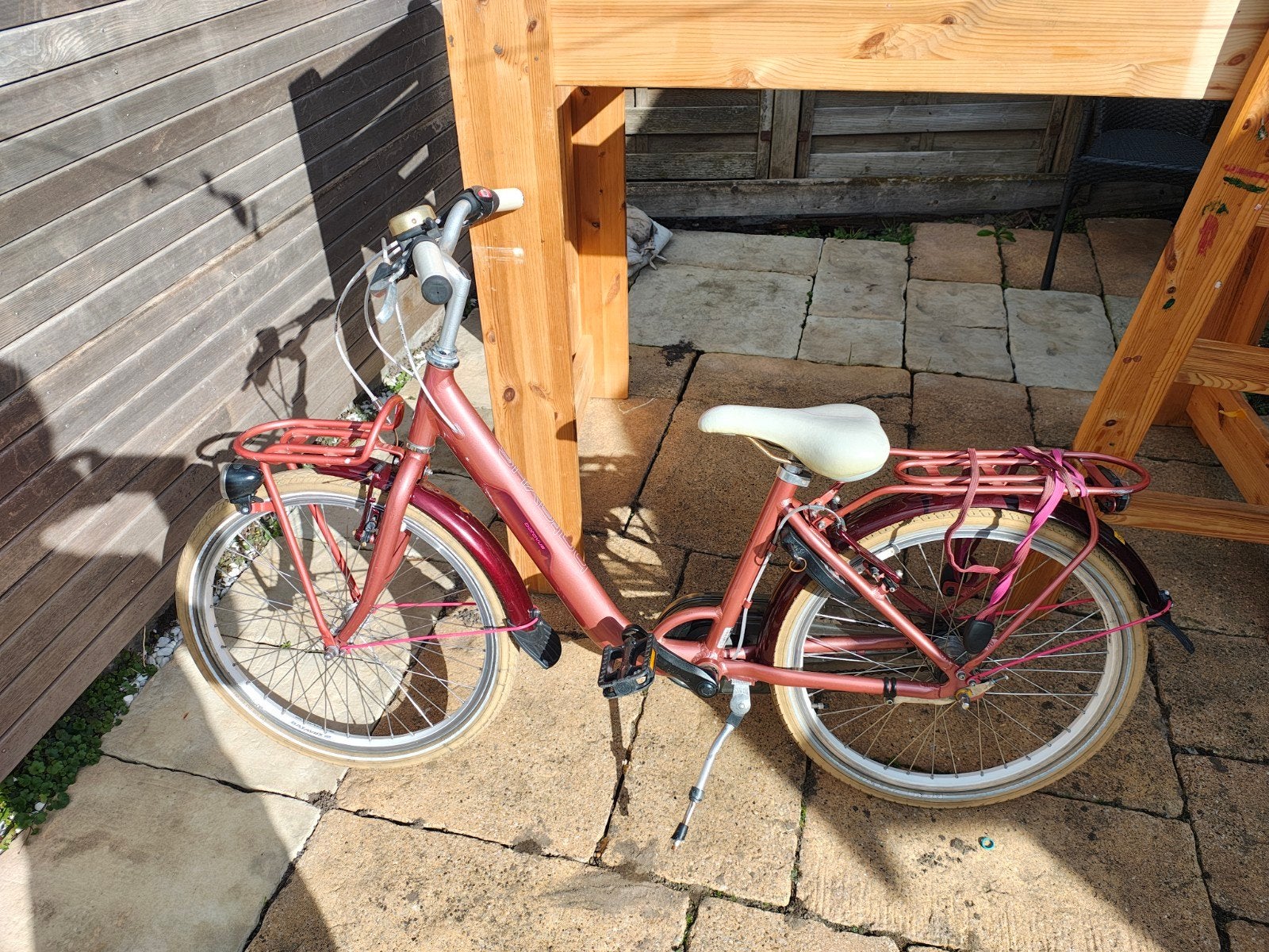 Batavus Star meisjesfiets 22 inch – roze, Gebruikt, Versnellingen, Batavus, Ophalen of Verzenden