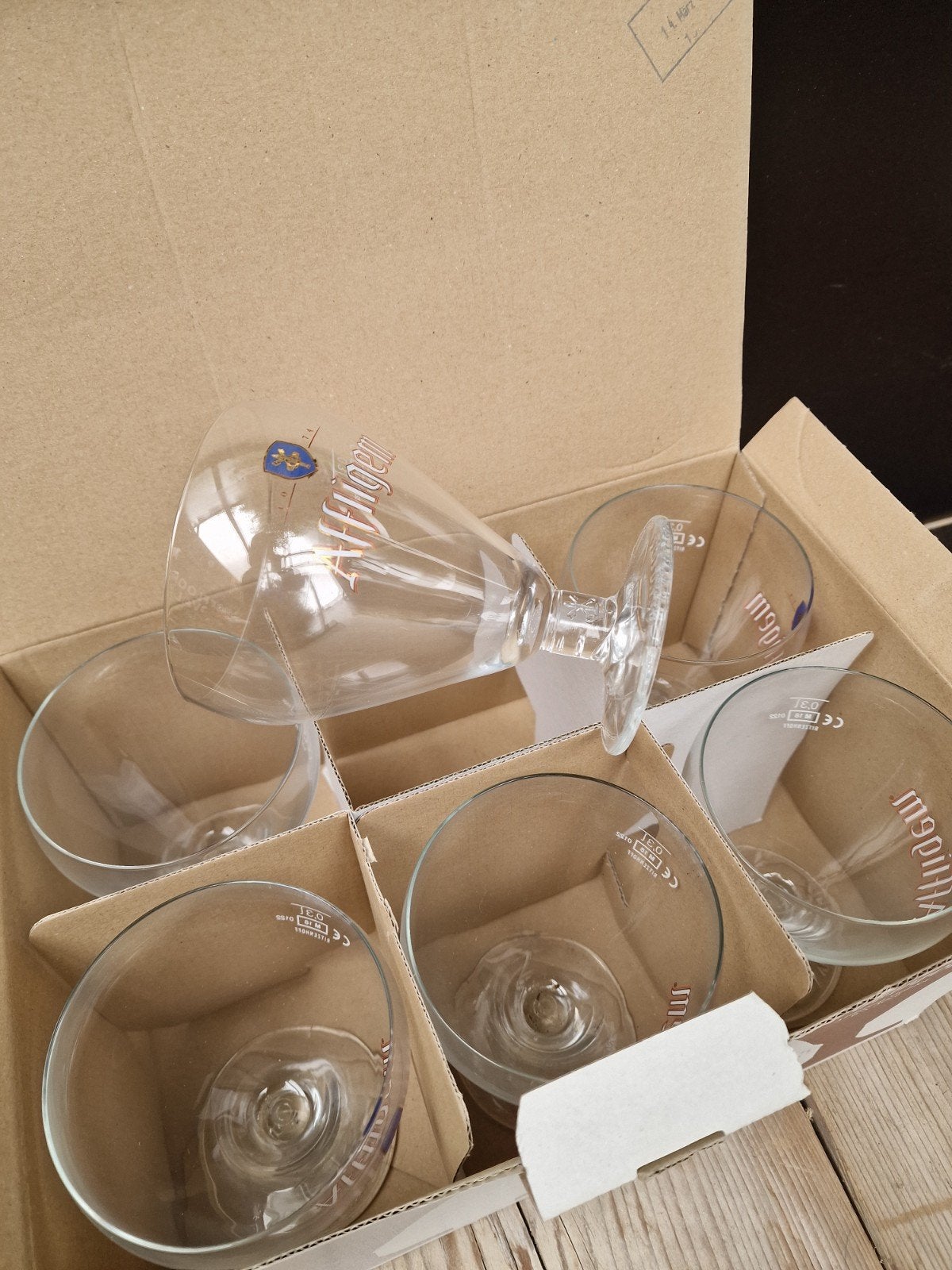 Affligem bierglazen – 30 cl – 6 stuks, Ophalen, Nieuw, Glas of Glazen, Overige merken