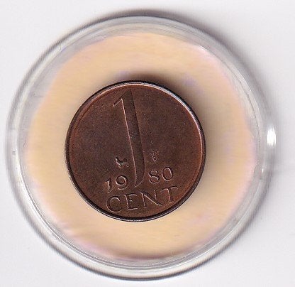 1 Cent 1980 Prachtig Mooi met Diverse Muntkleuren, Postzegels en Munten, Verzenden, Koningin Juliana, 1 cent, Losse munt