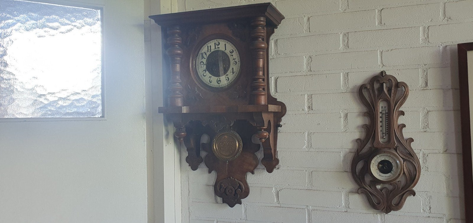 klok en barometer. gratis afhalen, Antiek en Kunst, Ophalen
