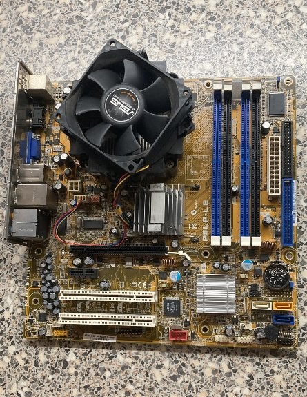 Asus (HP) P5LP-LE Moederbord met CPU, Refurbished, DDR2, ATX, Intel