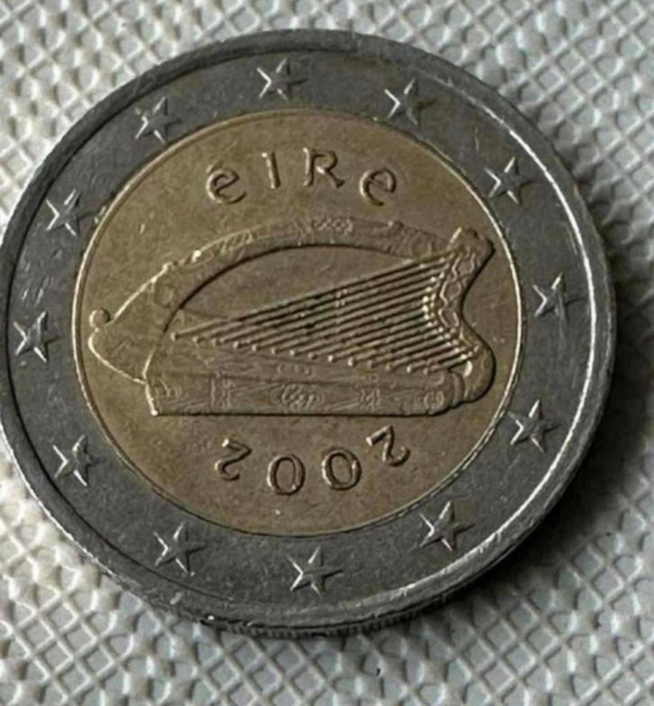 2 € munt eire. 2002, Ophalen of Verzenden, 2 euro, Losse munt