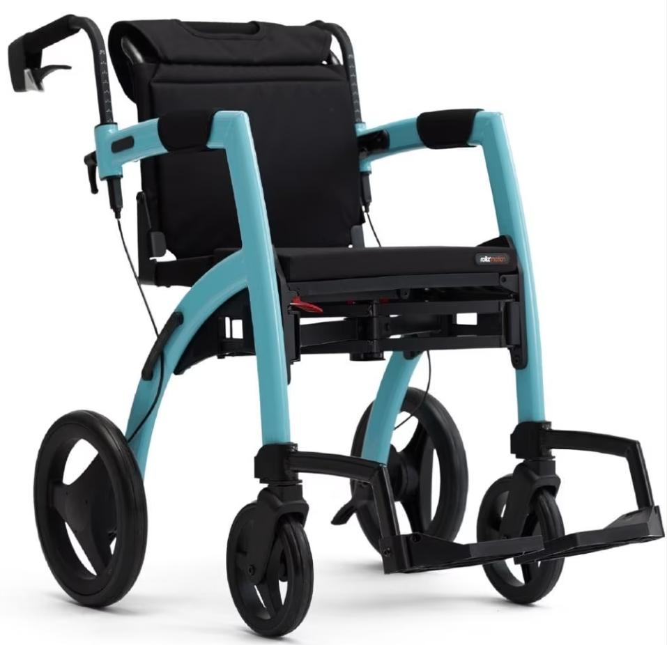 Rollz Motion rollator rolstoel blauw, Ophalen of Verzenden, Opvouwbaar, Zo goed als nieuw