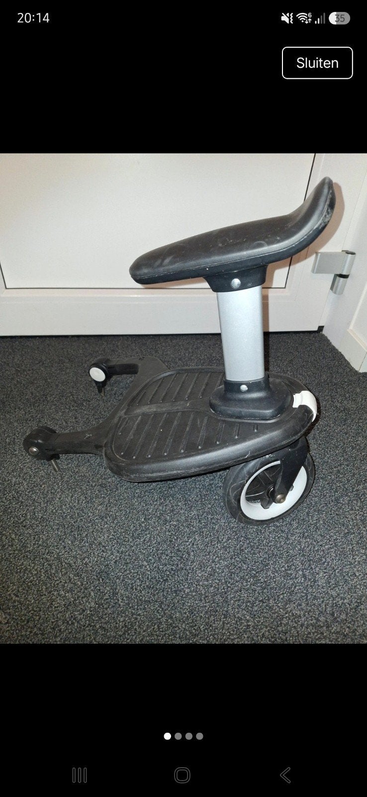 Bugaboo meerijdplankje met zitje, Ophalen of Verzenden, Gebruikt, Bugaboo