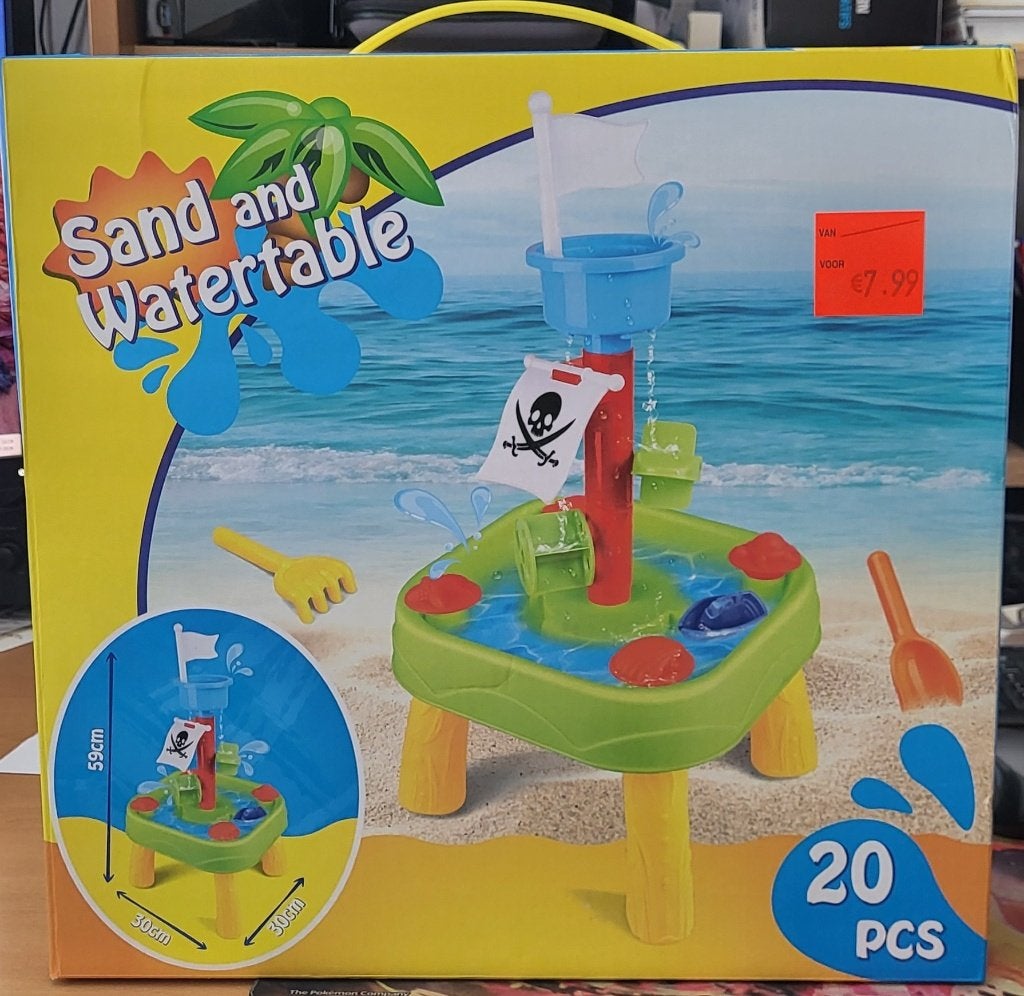 Mini zand en watertafel, Ophalen, Zo goed als nieuw