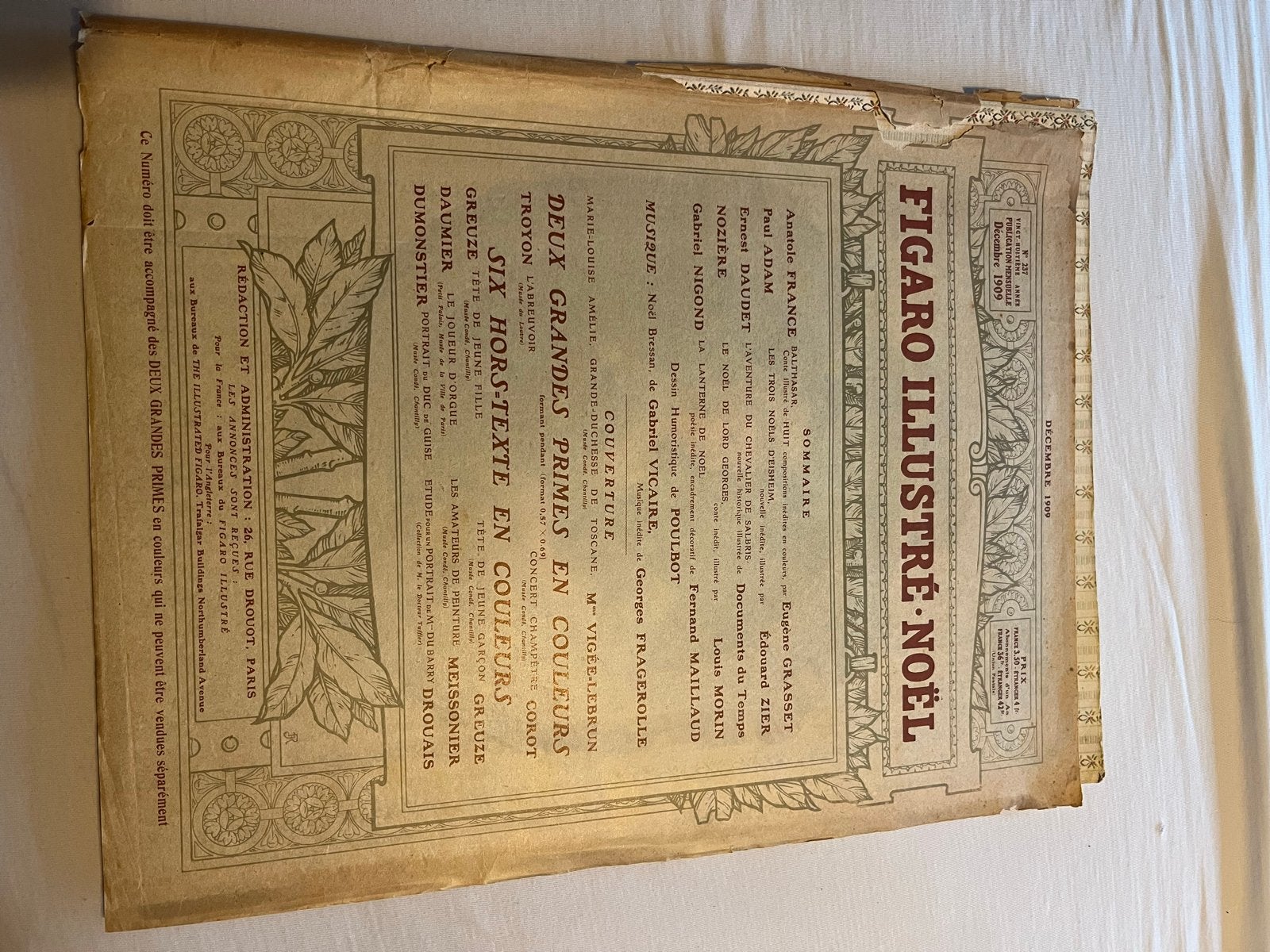 Figaro Illustré Noël - December 1909, Ophalen of Verzenden, Zo goed als nieuw, Overige typen