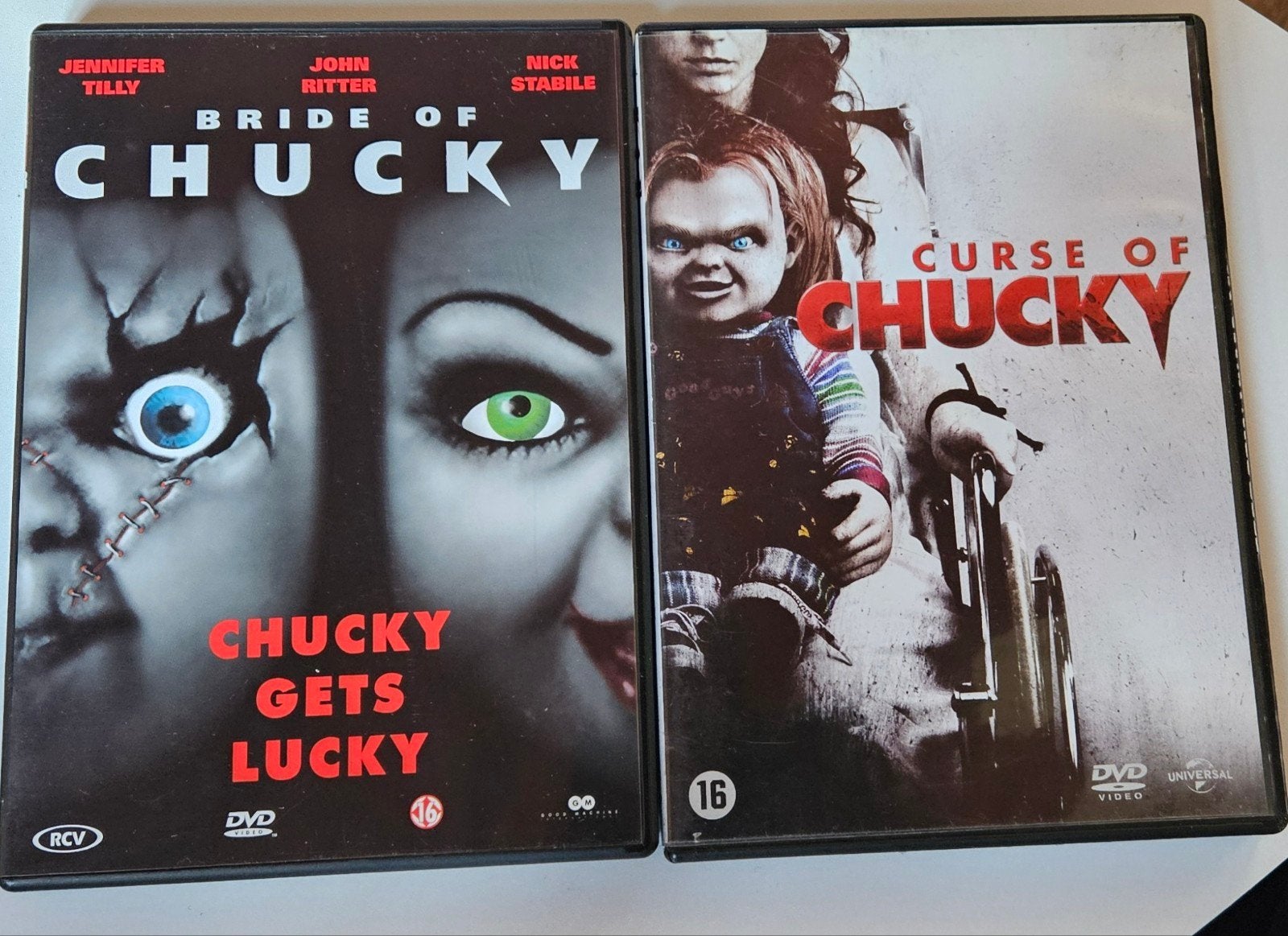Chucky DVD-set: Bride of Chucky & Curse of Chucky, Cd's en Dvd's, Dvd's | Horror, Engels, Vanaf 16 jaar, Verzenden, Nederlands