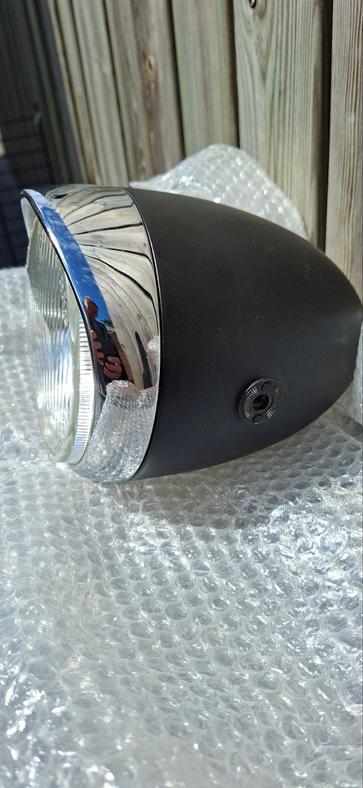 Oude brommer koplamp, Ophalen, Koplamp
