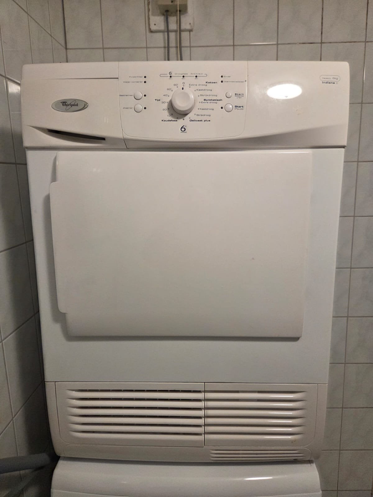 Wasdroger, Witgoed en Apparatuur, Ophalen, Gebruikt, Condens, 85 tot 90 cm