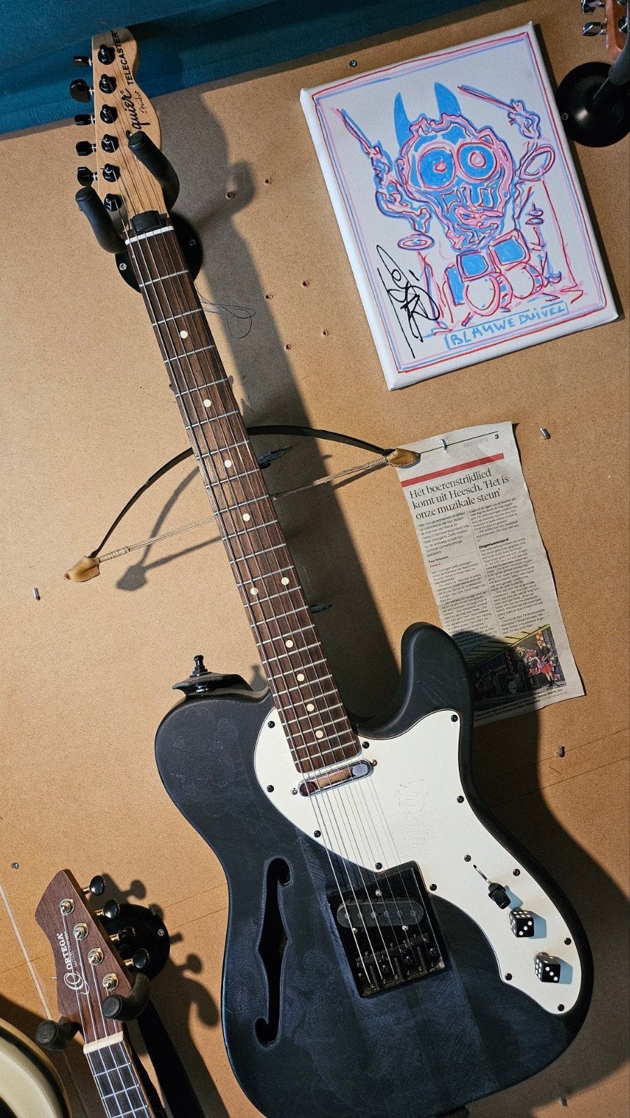 Squier classic vibe 60's Telecaster Semi-Hollow Body, Ophalen, Gebruikt, Semi-solid body, Fender