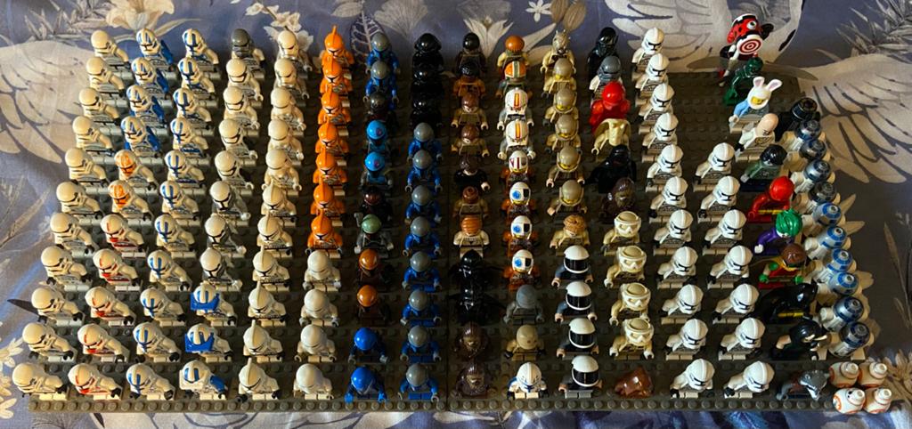 165 Lego star wars minifiguren + 11 andere, Kinderen en Baby's, Speelgoed | Duplo en Lego, Ophalen of Verzenden, Gebruikt