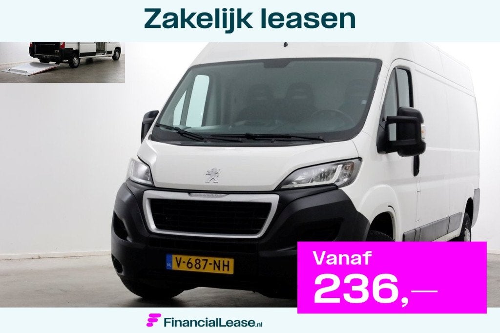 Peugeot Boxer 2.0 BlueHDI 130pk E6 L3H2 Navi/Camera Laadklep, Voorwielaandrijving, Gebruikt, Euro 6, 4 cilinders